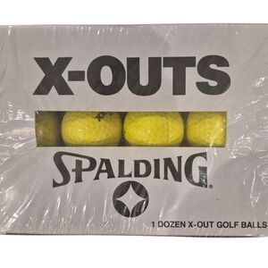 Spalding X-Outs Bright Yellow Golf Balls